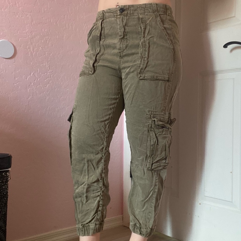 All Saints Green Cargo Pants